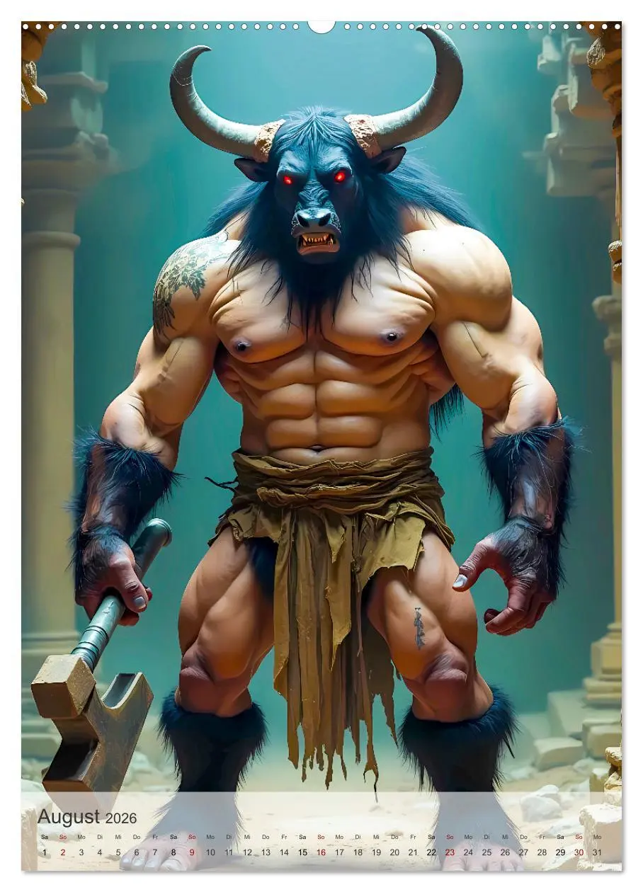 Bild: 9783457289617 | Griechische Mythologie - Götter, Helden und Monster (Wandkalender...