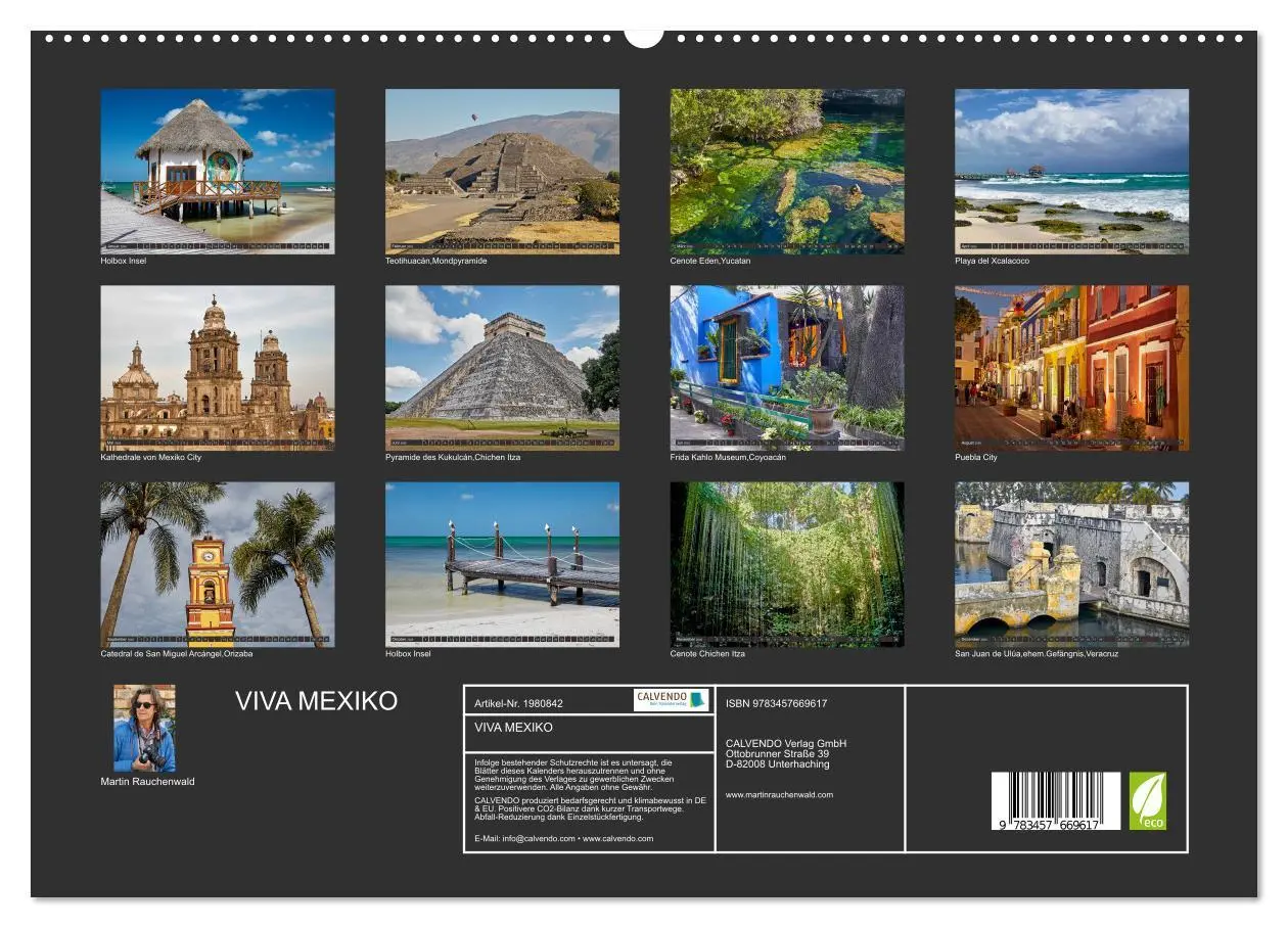 Bild: 9783457669617 | VIVA MEXIKO (hochwertiger Premium Wandkalender 2026 DIN A2 quer),...
