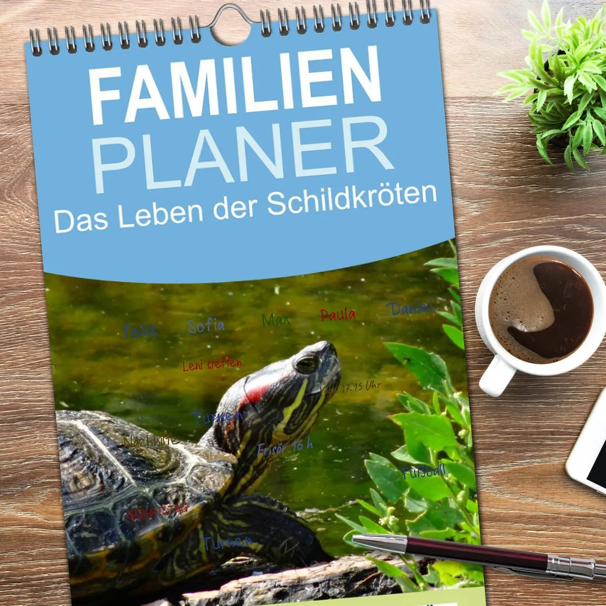 Bild: 9783516519617 | Familienplaner 2026 - Das Leben der Schildkröten mit 5 Spalten...