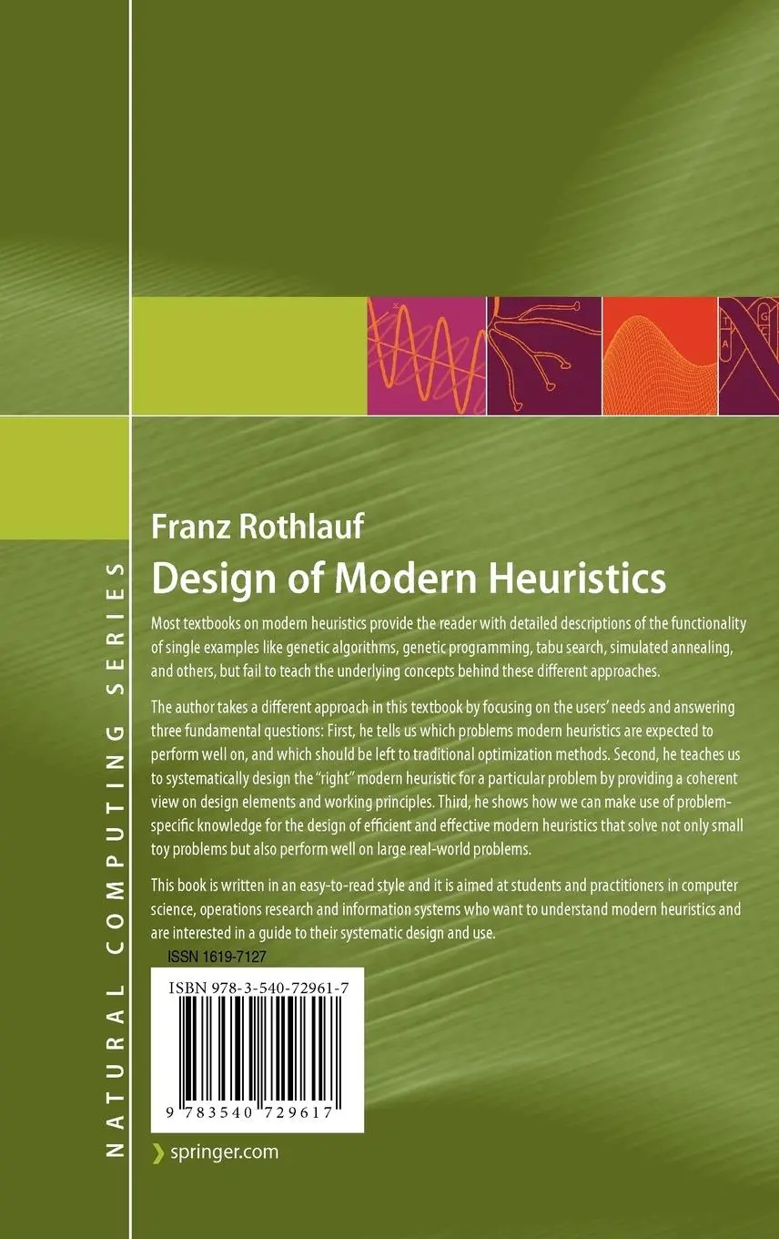 Rückseite: 9783540729617 | Design of Modern Heuristics | Principles and Application | Rothlauf