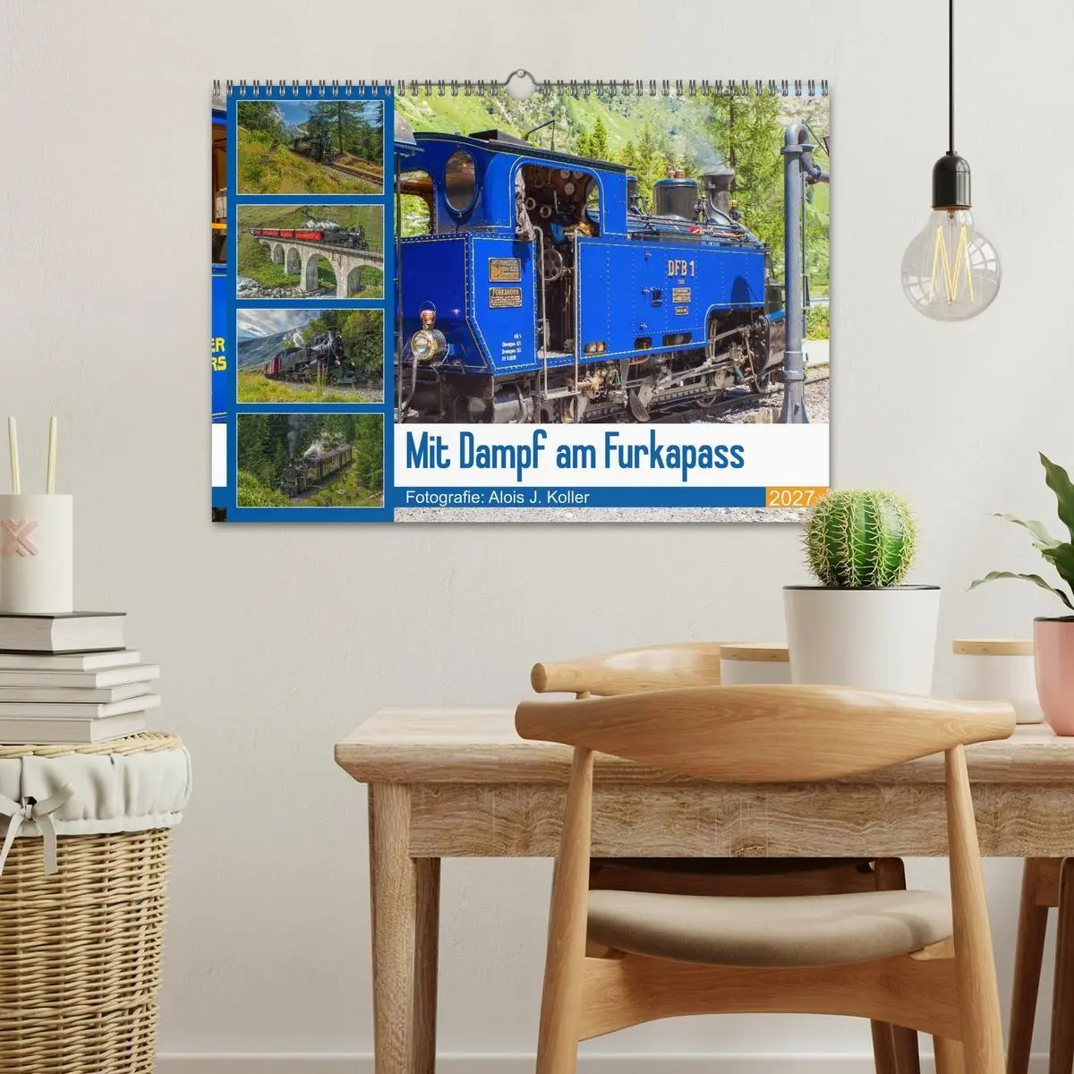 Bild: 9783569849617 | Mit Dampf am Furkapass (Wandkalender 2027 DIN A3 quer), CALVENDO...