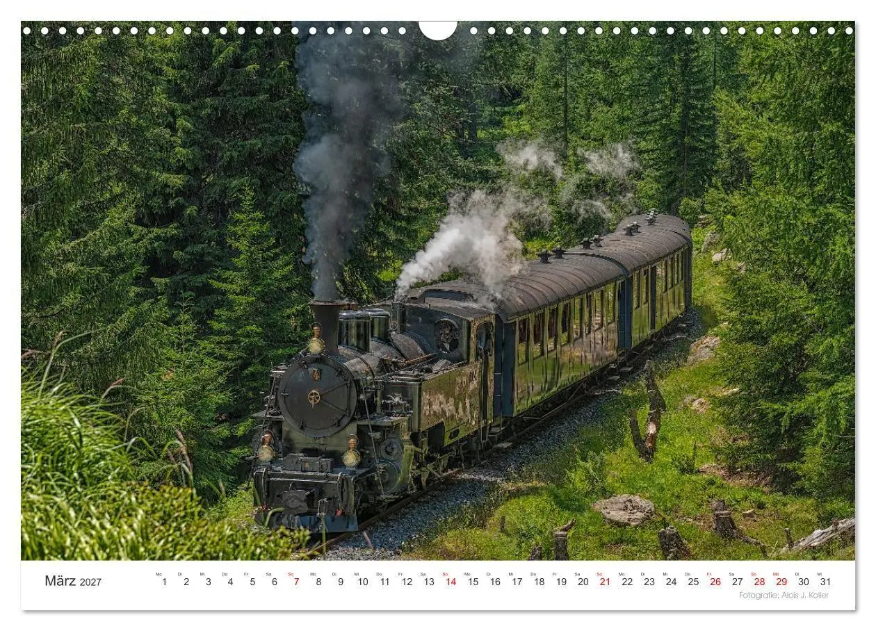 Bild: 9783569849617 | Mit Dampf am Furkapass (Wandkalender 2027 DIN A3 quer), CALVENDO...