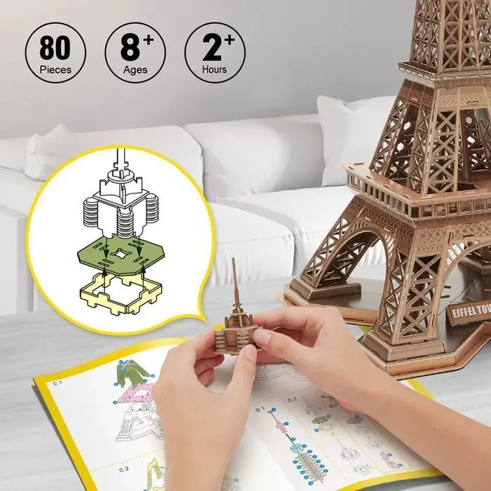 Bild: 7640409429717 | CUBICFUN - 3D Puzzle Eiffelturm 80 Teile | Spiel | 660998 | 2026