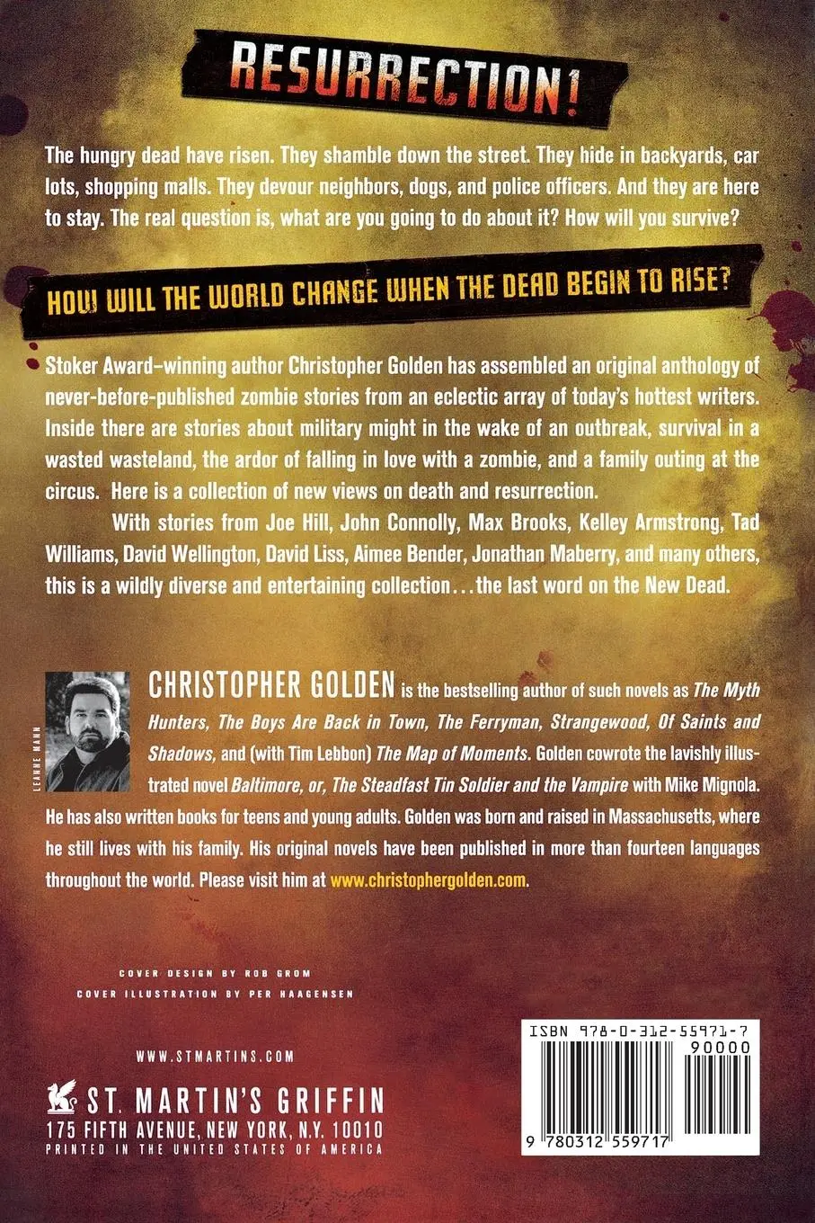 Rückseite: 9780312559717 | New Dead | A Zombie Anthology | Christopher Golden | Taschenbuch
