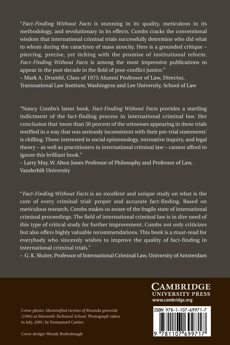 Rückseite: 9781107699717 | Fact-Finding Without Facts | Nancy A. Combs | Taschenbuch | Englisch