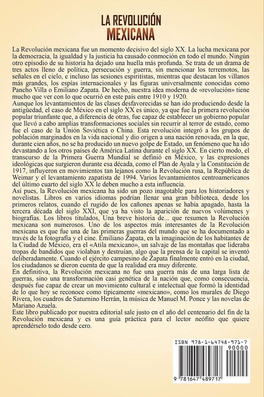 Rückseite: 9781647489717 | La Revolución mexicana | Captivating History | Taschenbuch | Spanisch