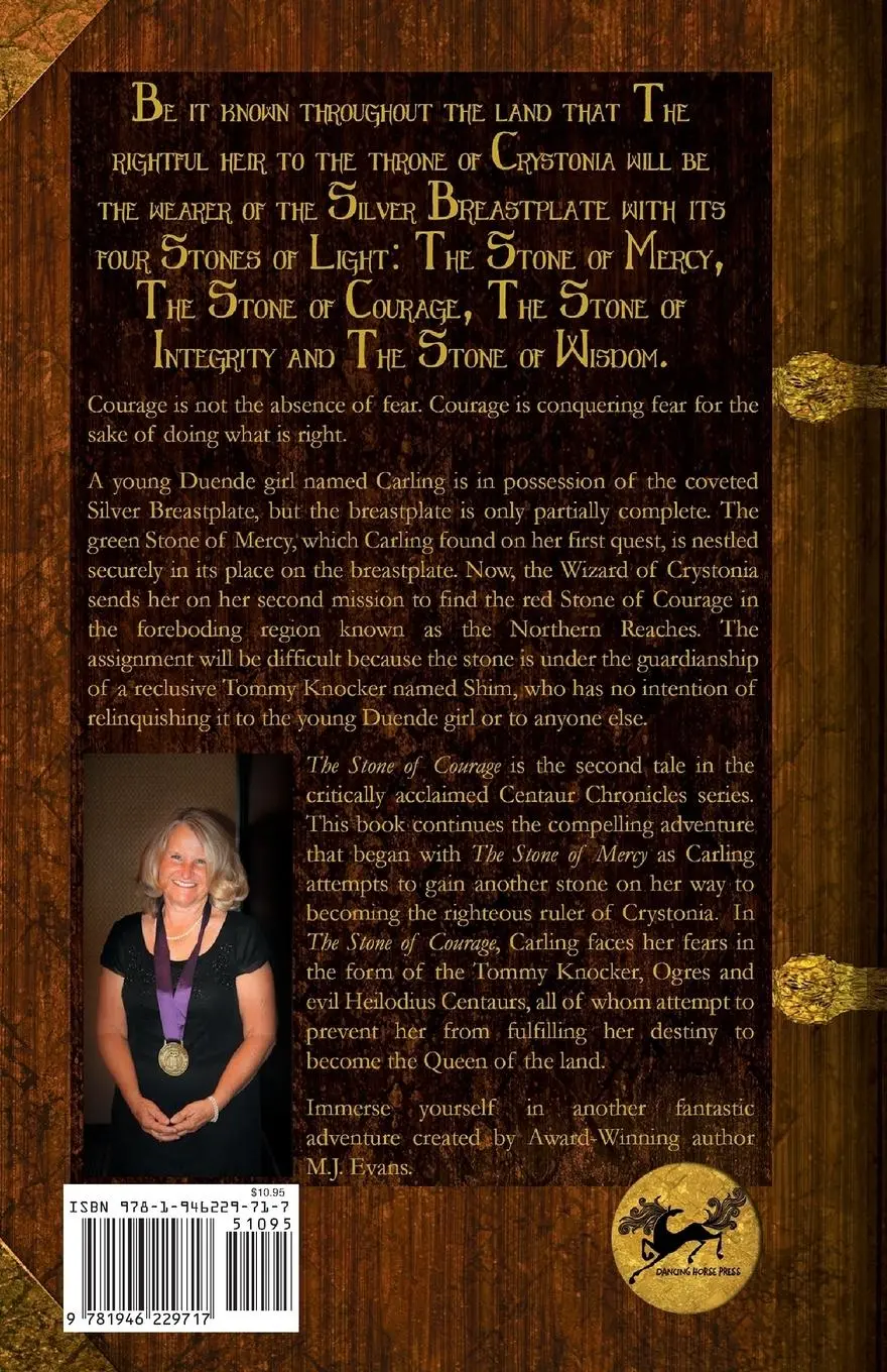 Rückseite: 9781946229717 | The Stone of Courage | Book 2 of the Centaur Chronicles | M. J. Evans