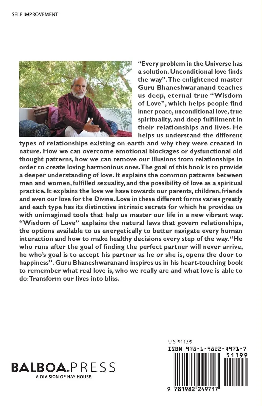 Rückseite: 9781982249717 | Wisdom of Love | Guru Bhaneshwaranand | Taschenbuch | Englisch | 2020