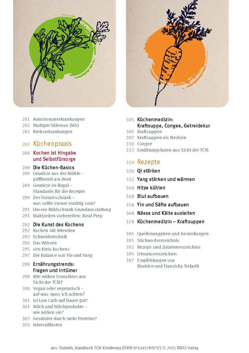 Bild: 9783432119717 | Handbuch TCM-Ernährung | Beatrice Trebuth (u. a.) | Taschenbuch | 2025