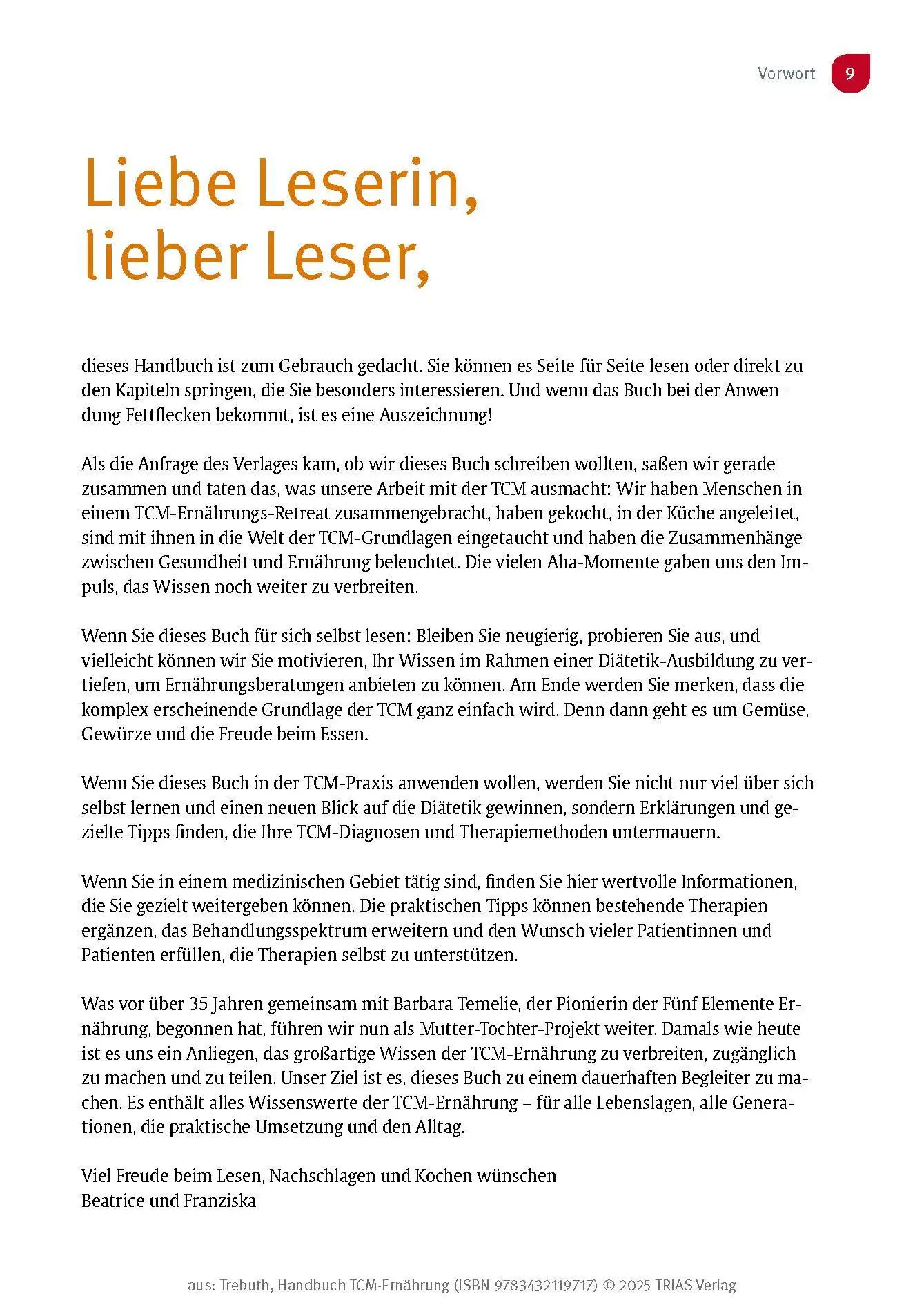 Bild: 9783432119717 | Handbuch TCM-Ernährung | Beatrice Trebuth (u. a.) | Taschenbuch | 2025