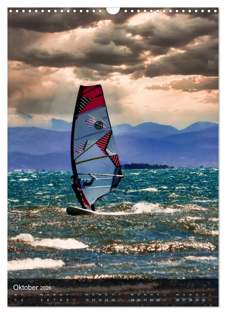 Bild: 9783516369717 | Windsurfing - Wind und Wellen (Wandkalender 2026 DIN A3 hoch),...