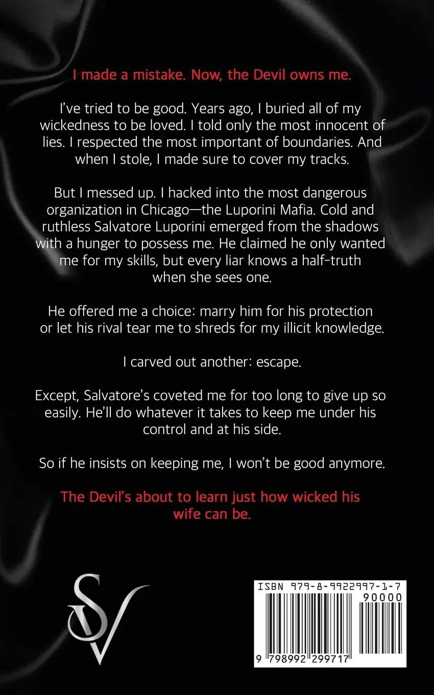 Rückseite: 9798992299717 | The Devil's Wife | A Dark Mafia Romance | Eve Ciric | Taschenbuch