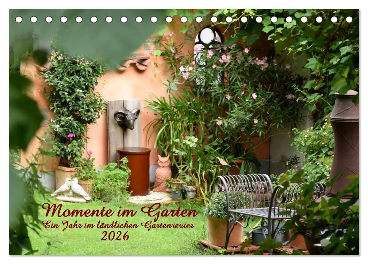 Cover: 9783457269817 | Momente im Garten (Tischkalender 2026 DIN A5 quer), CALVENDO...