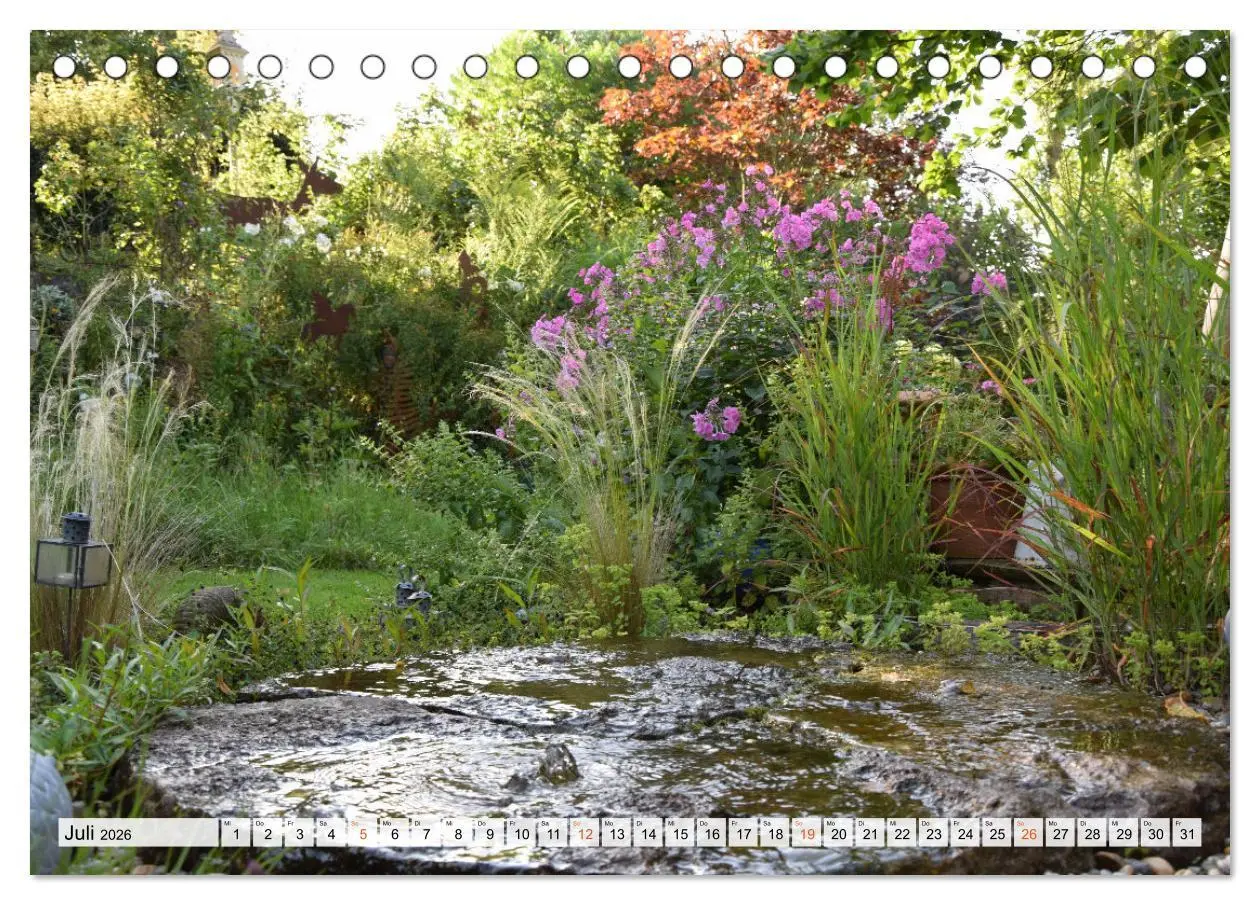 Bild: 9783457269817 | Momente im Garten (Tischkalender 2026 DIN A5 quer), CALVENDO...
