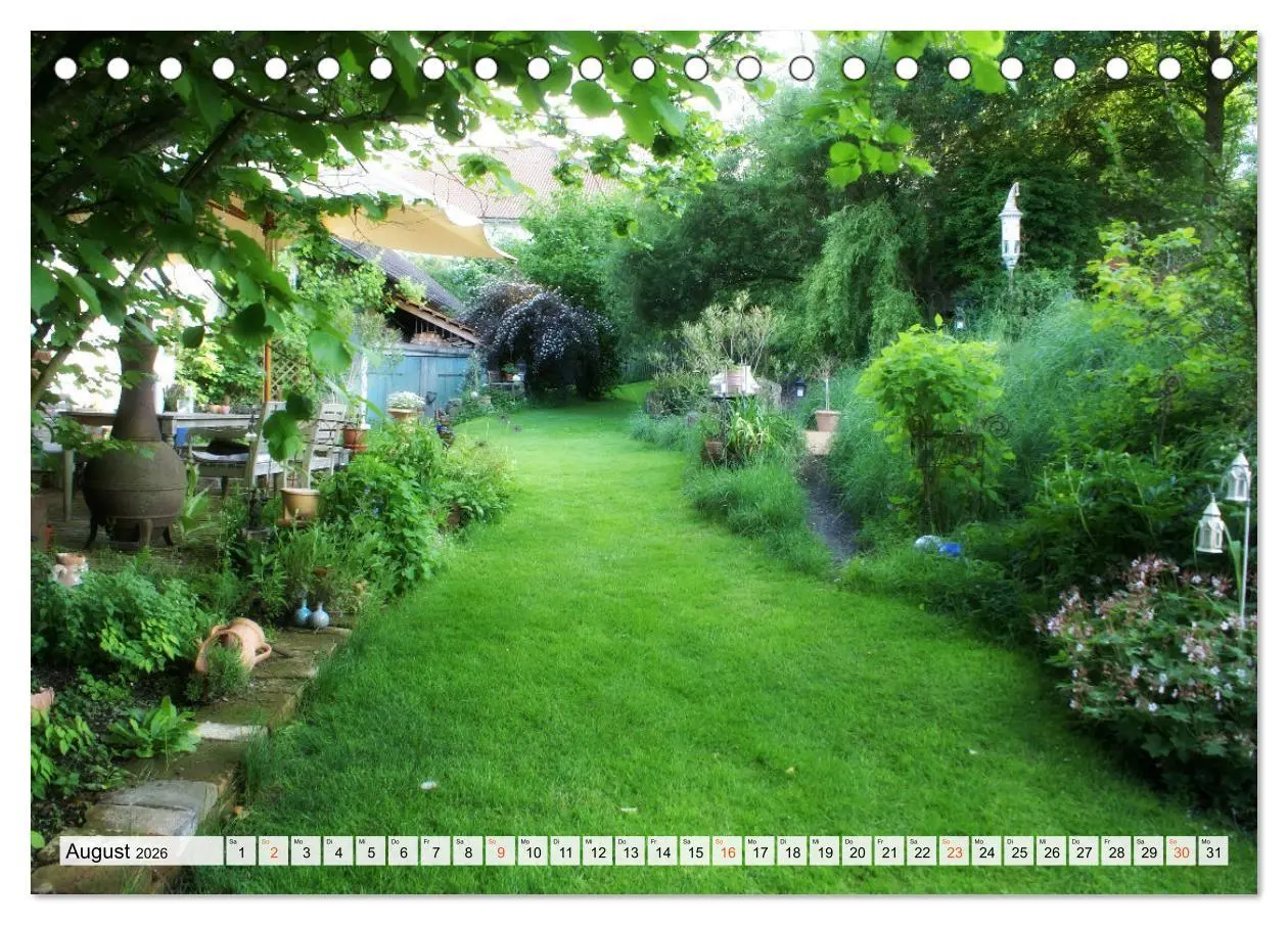 Bild: 9783457269817 | Momente im Garten (Tischkalender 2026 DIN A5 quer), CALVENDO...