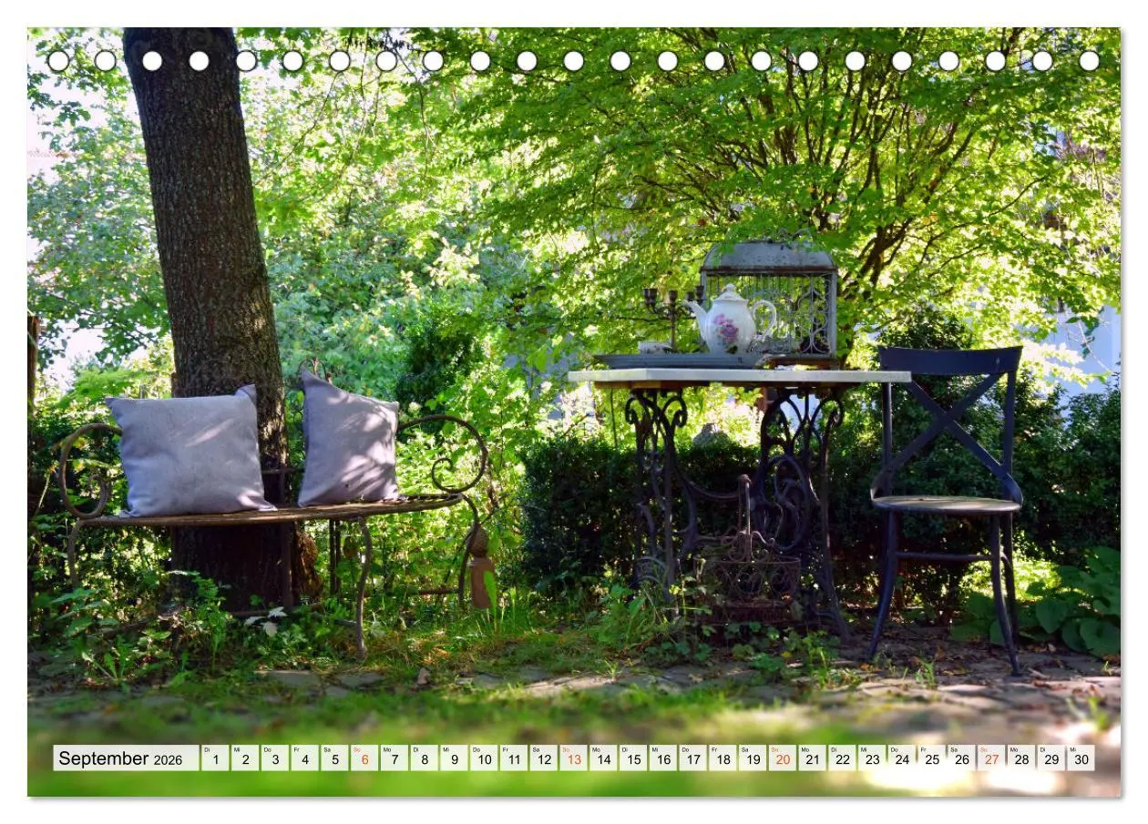Bild: 9783457269817 | Momente im Garten (Tischkalender 2026 DIN A5 quer), CALVENDO...