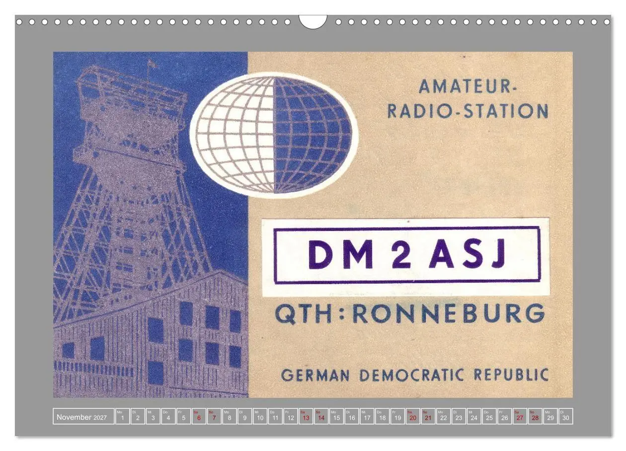 Bild: 9783516979817 | DDR - Ostalgie auf QSL-Karten (Wandkalender 2027 DIN A3 quer),...