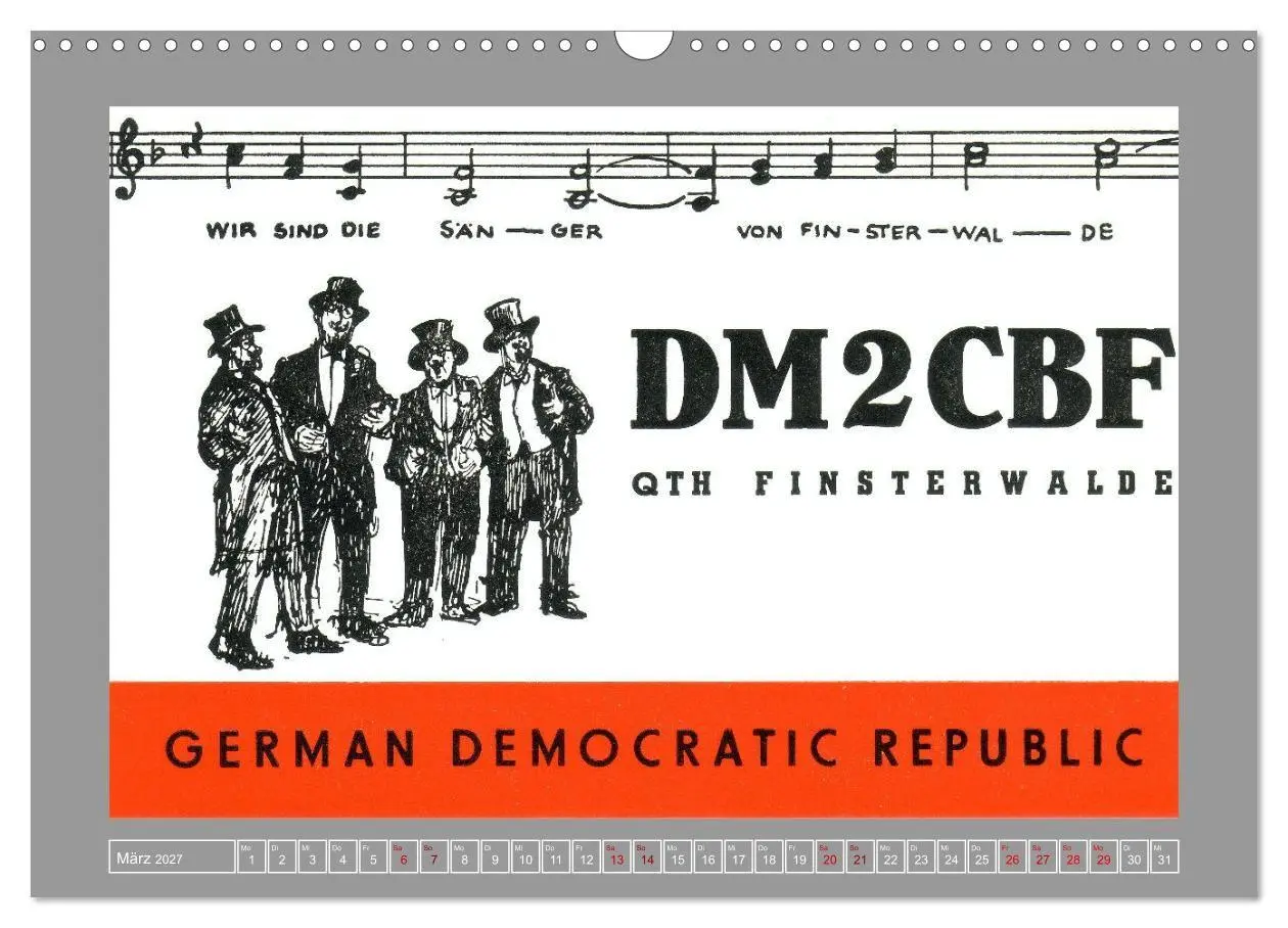 Bild: 9783516979817 | DDR - Ostalgie auf QSL-Karten (Wandkalender 2027 DIN A3 quer),...