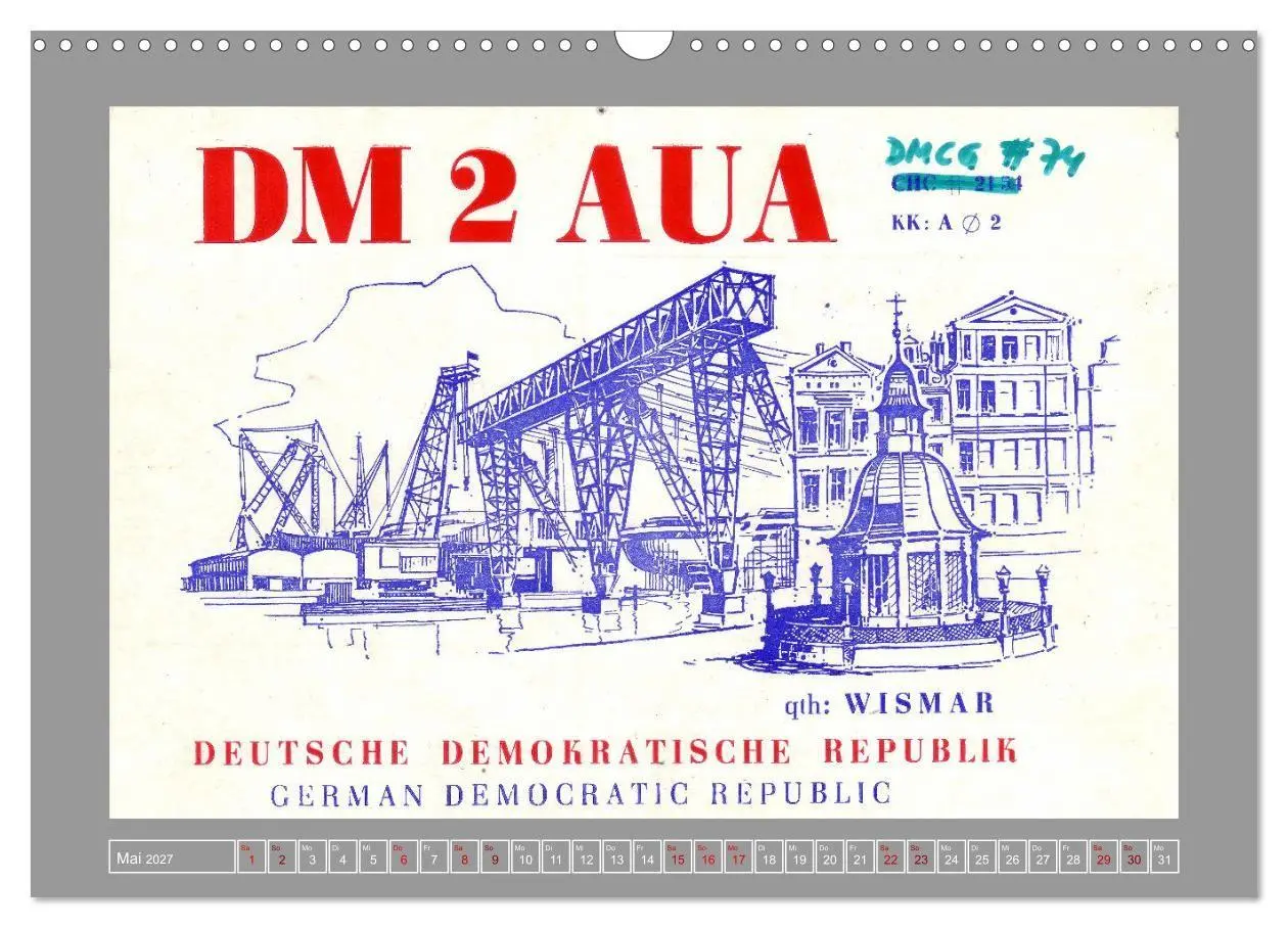 Bild: 9783516979817 | DDR - Ostalgie auf QSL-Karten (Wandkalender 2027 DIN A3 quer),...