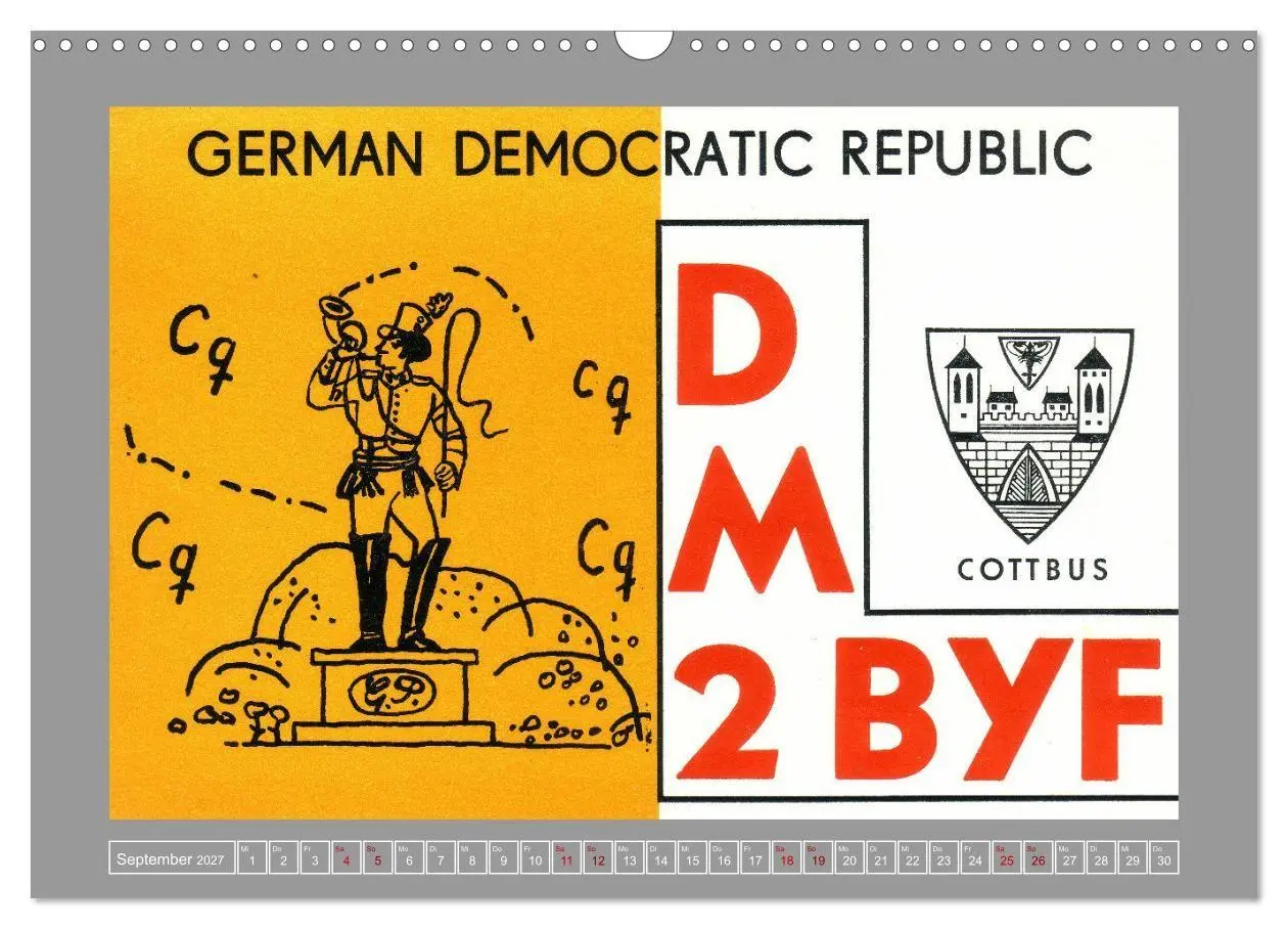 Bild: 9783516979817 | DDR - Ostalgie auf QSL-Karten (Wandkalender 2027 DIN A3 quer),...