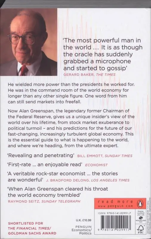 Rückseite: 9780141029917 | The Age of Turbulence | Adventures in a New World | Alan Greenspan