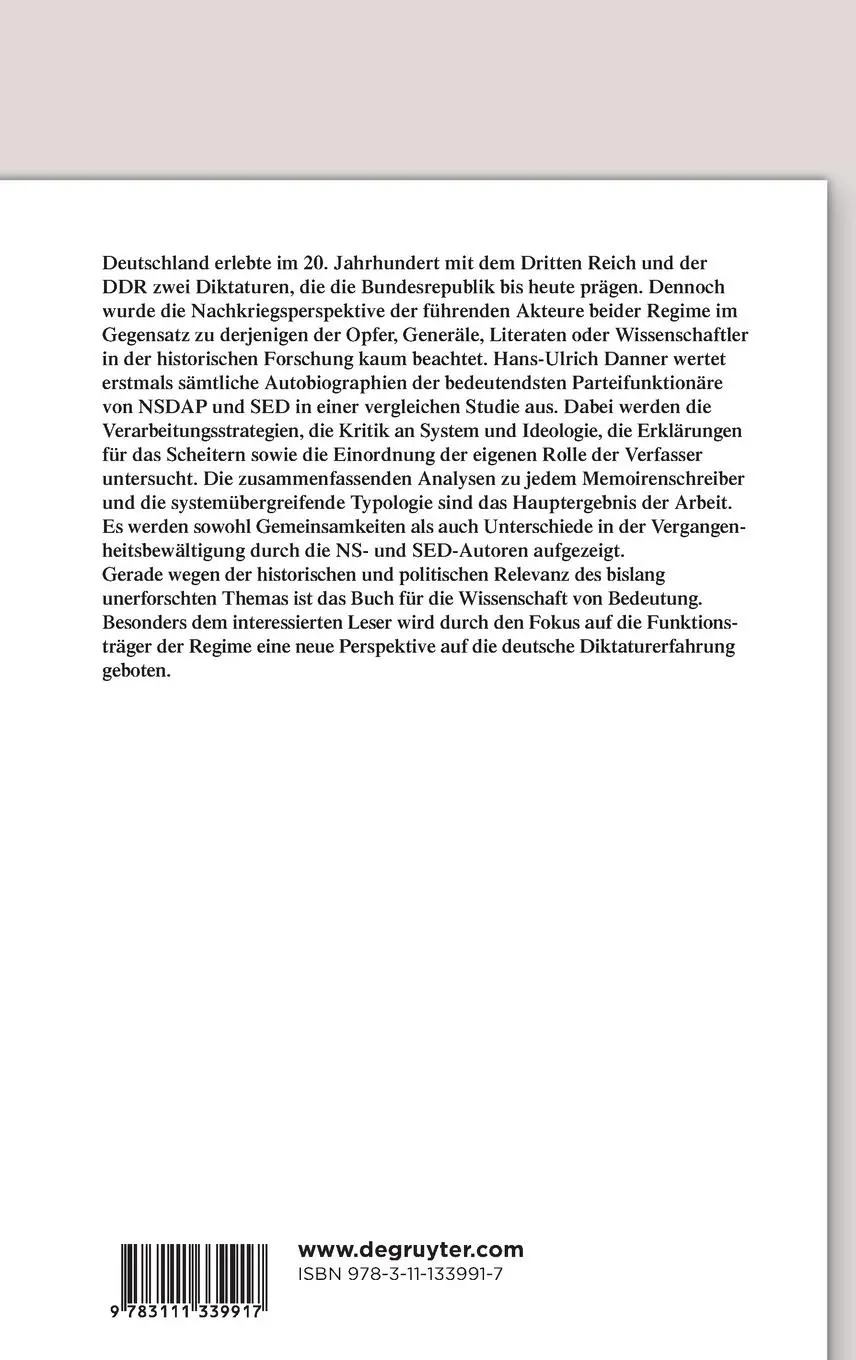 Rückseite: 9783111339917 | Bewältigung des Scheiterns | Hans-Ulrich Danner | Buch | VIII | 2024