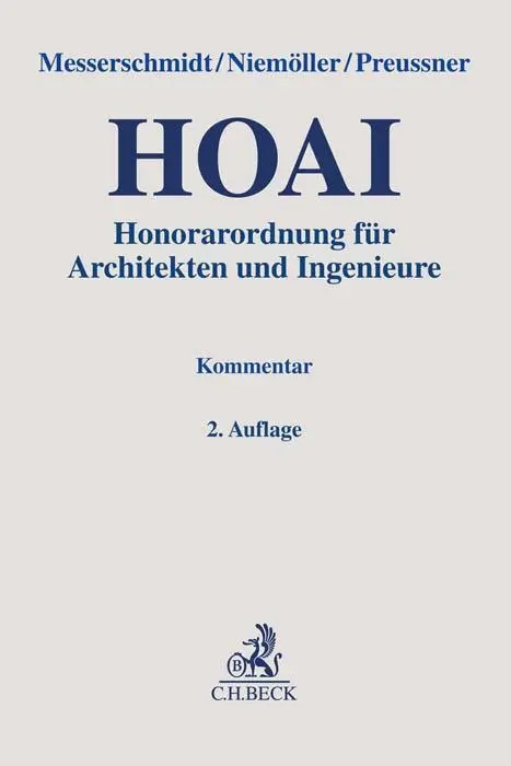 Cover: 9783406769917 | Honorarordnung für Architekten und Ingenieure | Messerschmidt (u. a.)