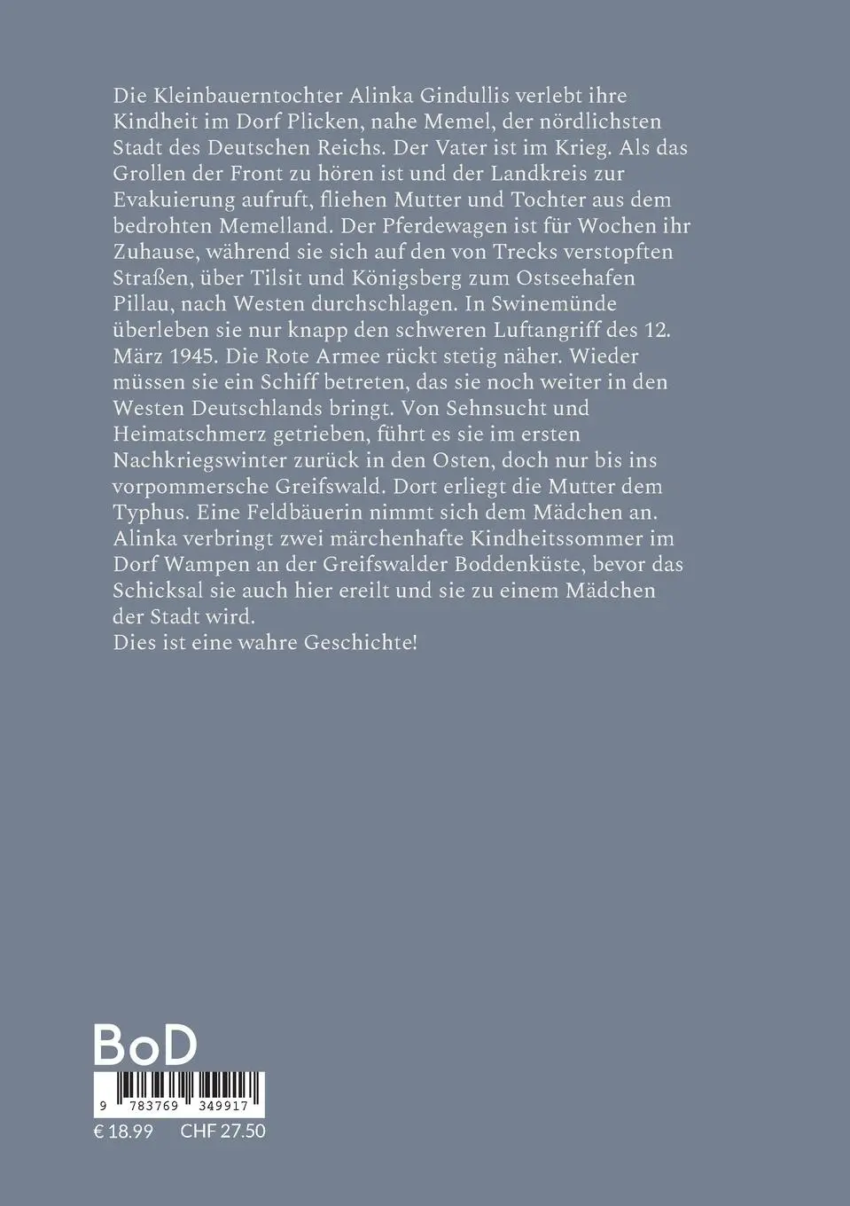 Rückseite: 9783769349917 | Ihre Heimat war das Memelland | Paul Carsten Liberra | Taschenbuch