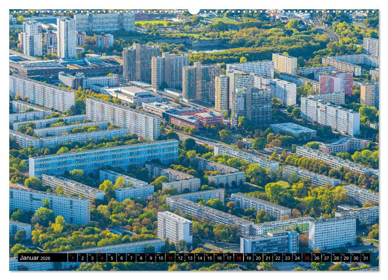 Bild: 9783457750018 | Halle an der Saale von oben (Wandkalender 2026 DIN A2 quer),...