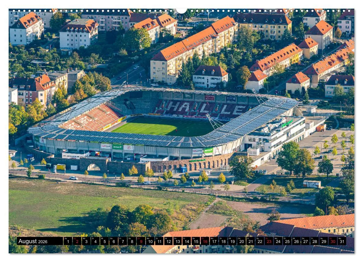 Bild: 9783457750018 | Halle an der Saale von oben (Wandkalender 2026 DIN A2 quer),...