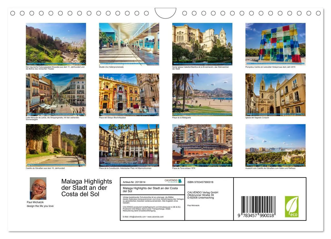 Bild: 9783457990018 | Malaga Highlights der Stadt an der Costa del Sol (Wandkalender 2026...