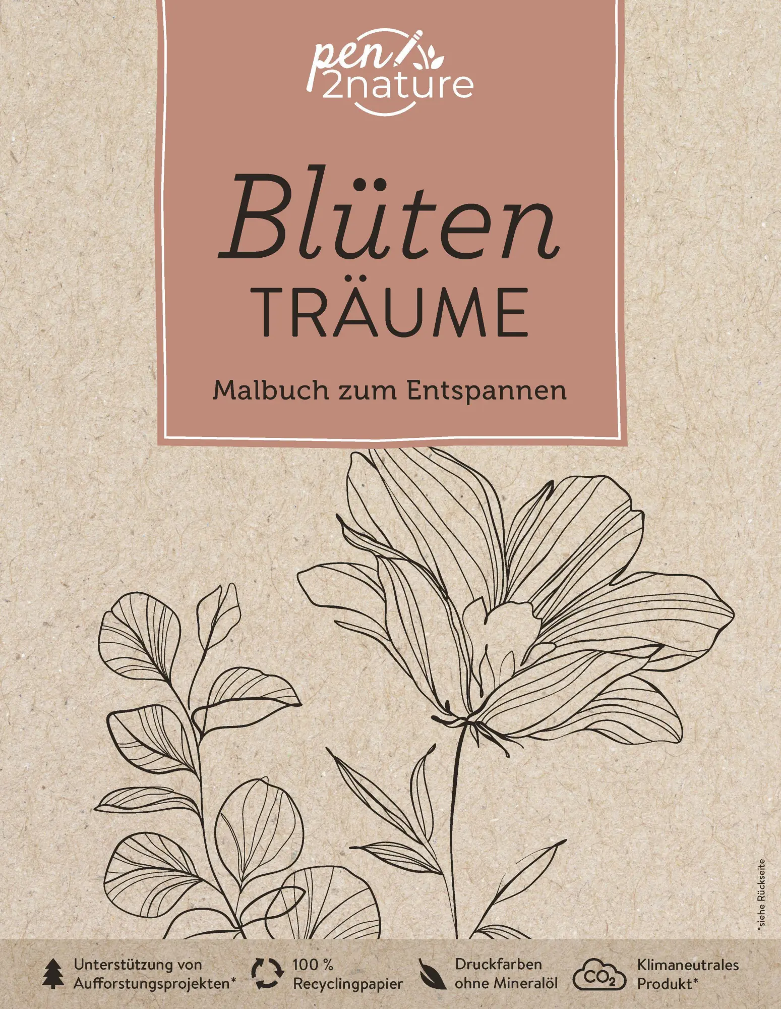 Cover: 9783987640018 | Blütenträume - Malbuch zum Entspannen. Umweltfreundliche...