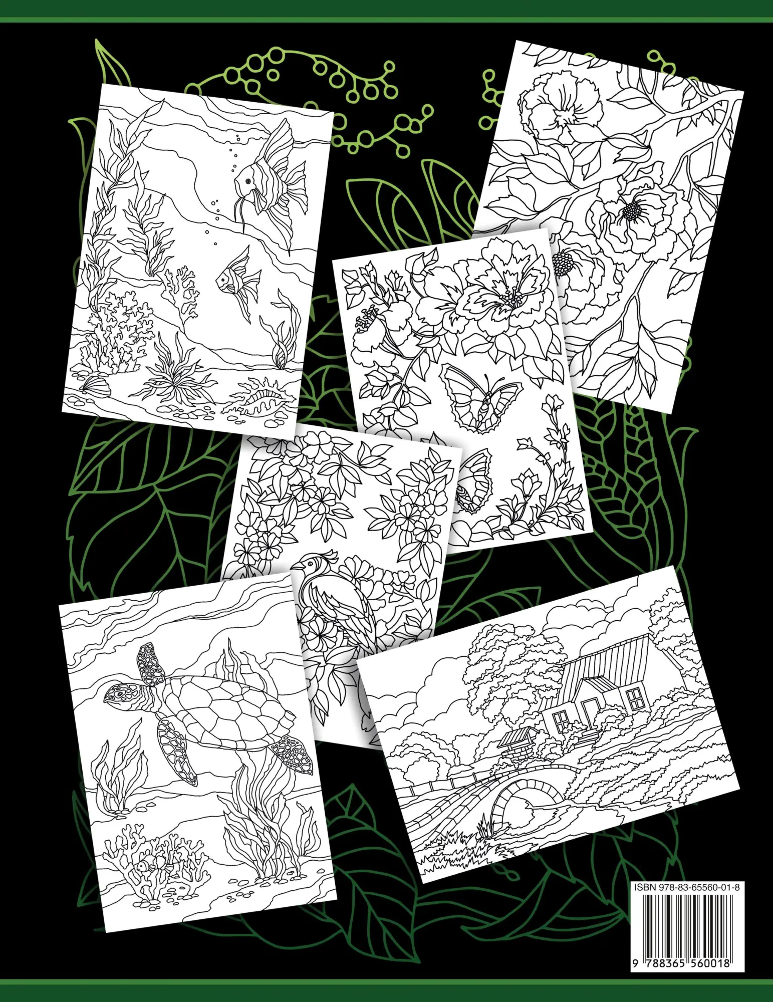 Rückseite: 9788365560018 | Coloring Books For Adults Volume 6 | Coloringcraze | Taschenbuch