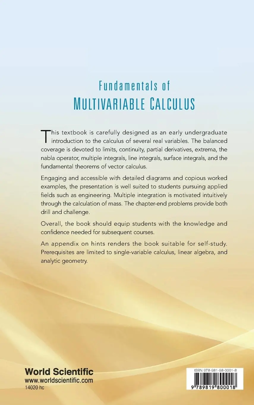 Rückseite: 9789819800018 | FUNDAMENTALS OF MULTIVARIABLE CALCULUS | Lebedev | Buch | Englisch