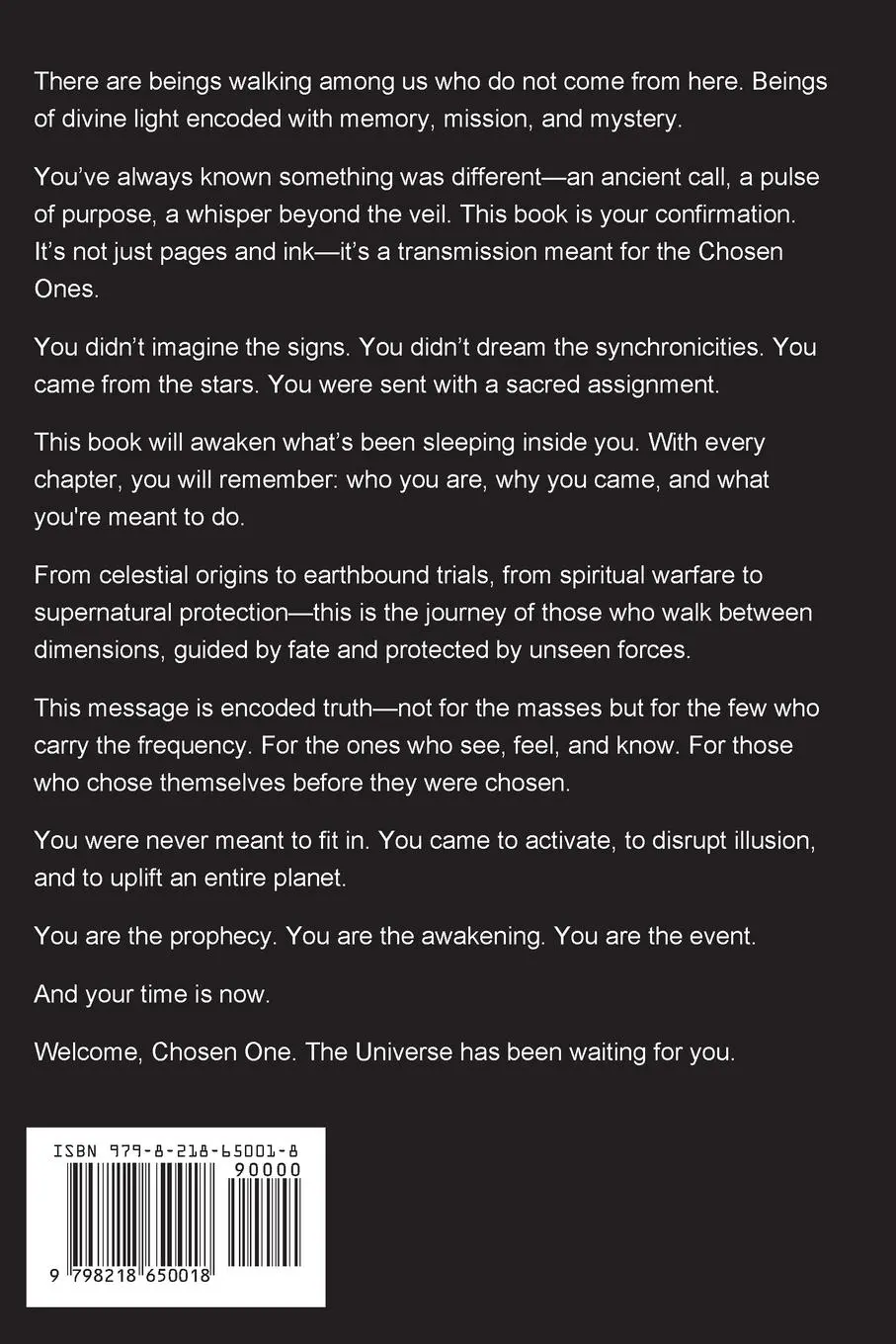 Rückseite: 9798218650018 | The Chosen Ones - Angelic-Human Hybrids | Michael Love | Taschenbuch