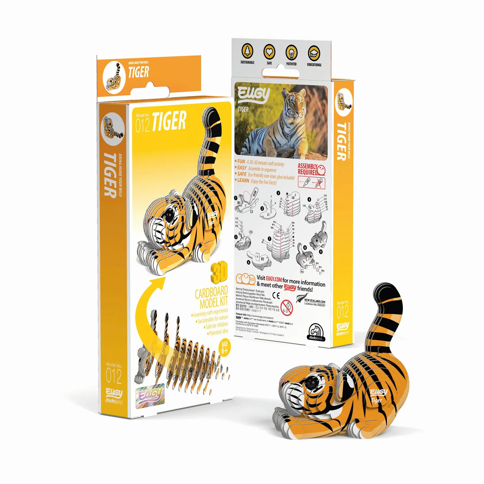 Cover: 9421035150118 | EUGY - 3D Bastelset Tiger | Eugy | Kit (Bastelset) | 650012 | Deutsch