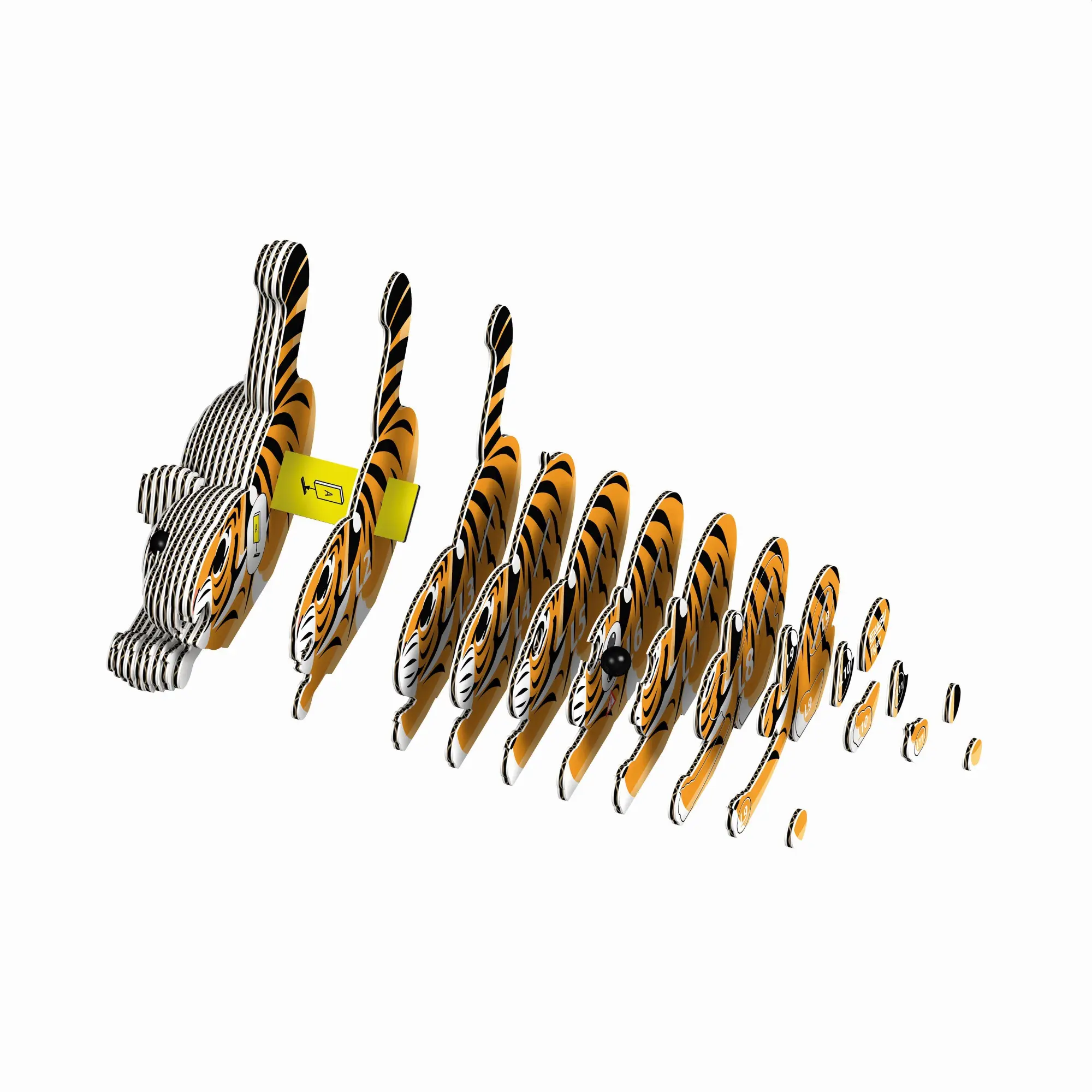 Bild: 9421035150118 | EUGY - 3D Bastelset Tiger | Eugy | Kit (Bastelset) | 650012 | Deutsch