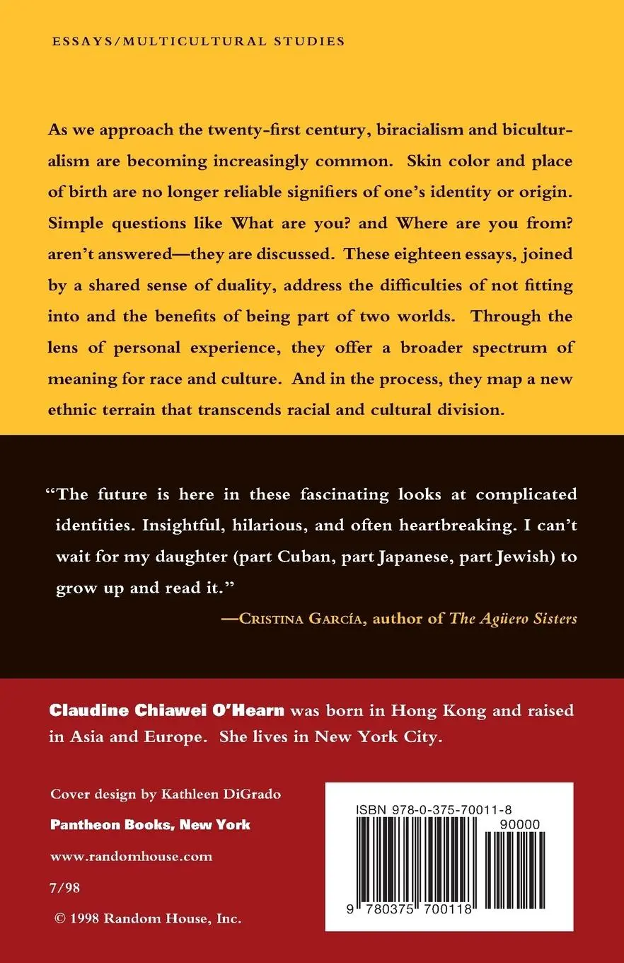 Rückseite: 9780375700118 | Half and Half | Writers on Growing Up Biracial and Bicultural | Buch