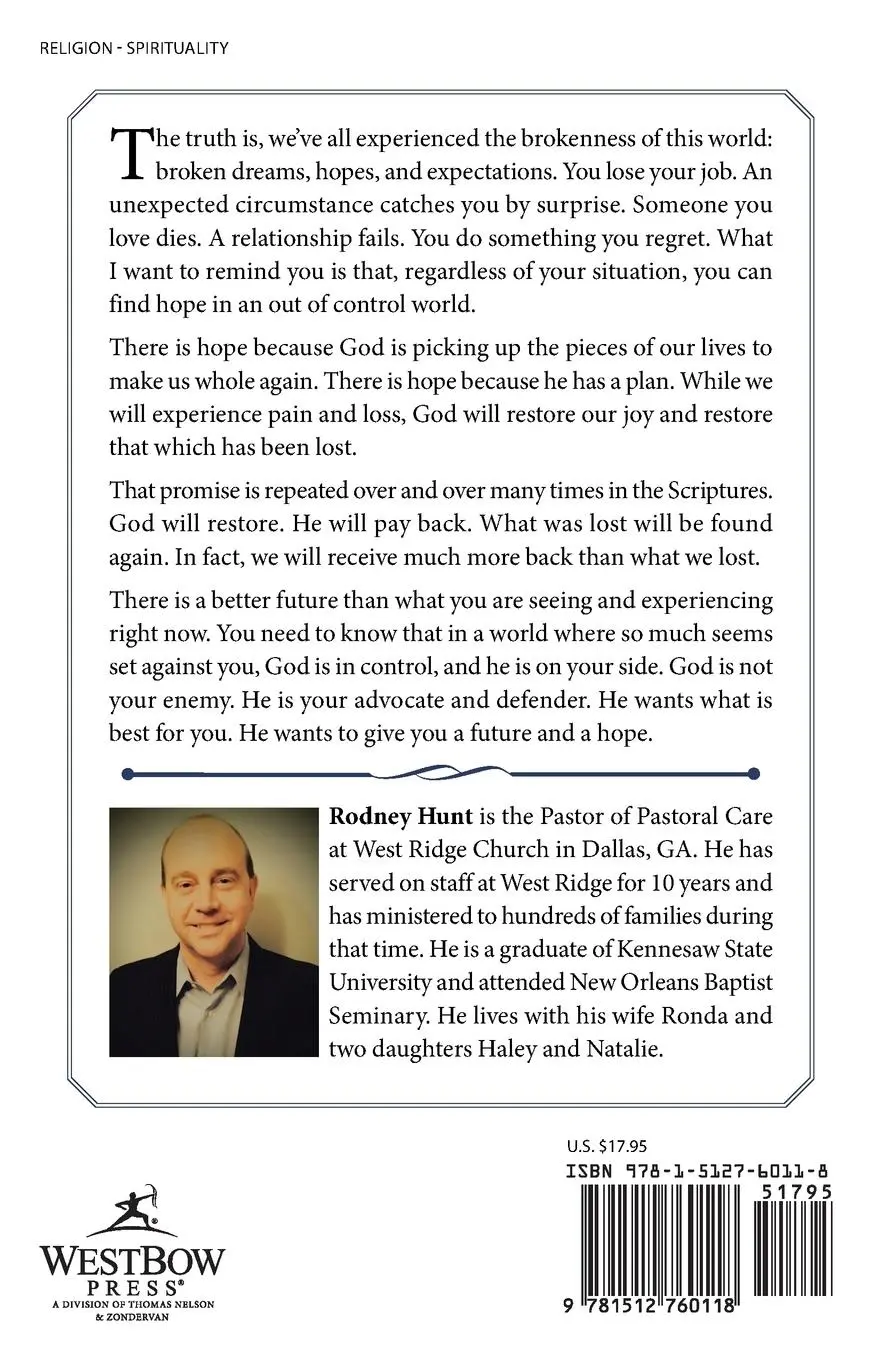 Rückseite: 9781512760118 | Out of Control | Finding Hope in a Broken World | Rodney Hunt | Buch