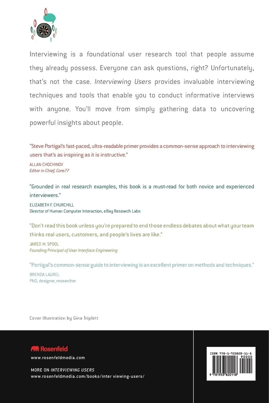 Rückseite: 9781933820118 | Interviewing Users | How to Uncover Compelling Insights | Portigal