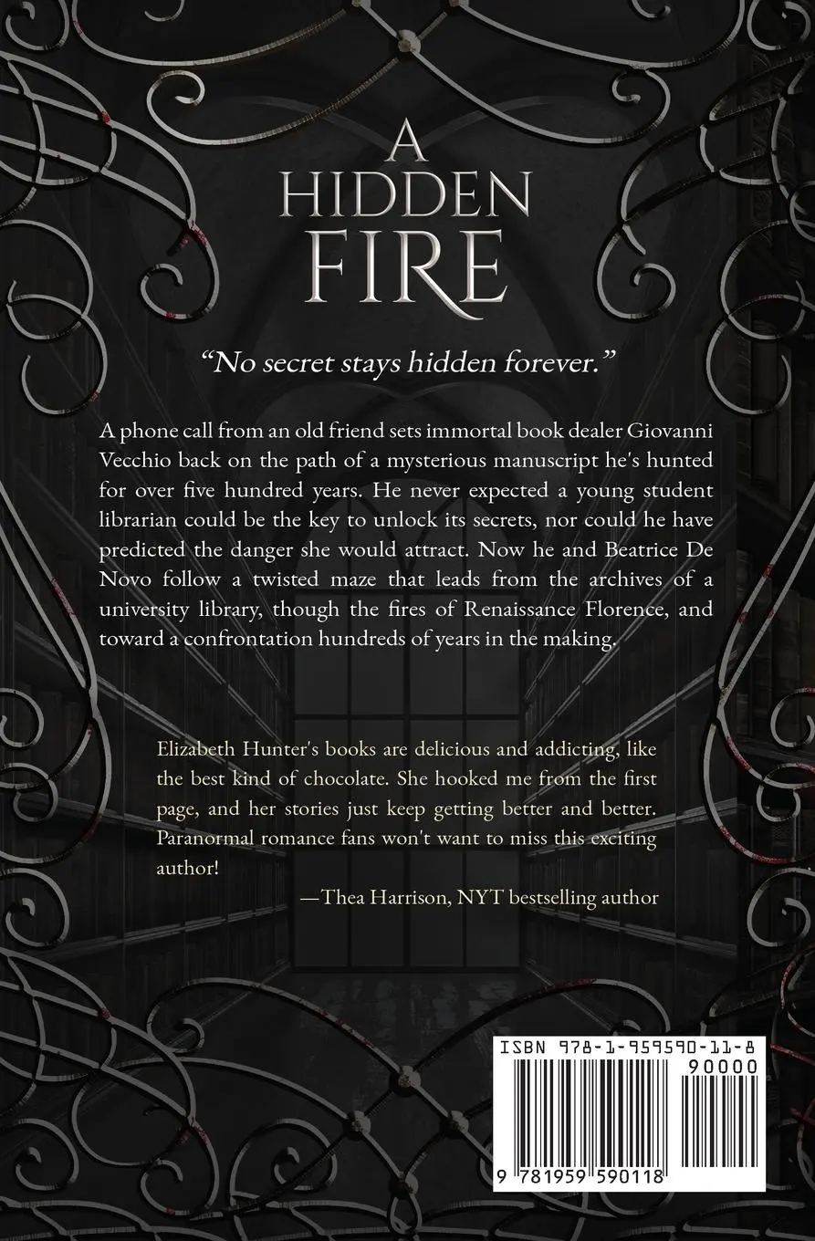 Rückseite: 9781959590118 | A Hidden Fire | Elemental Mysteries Book One | Elizabeth Hunter | Buch