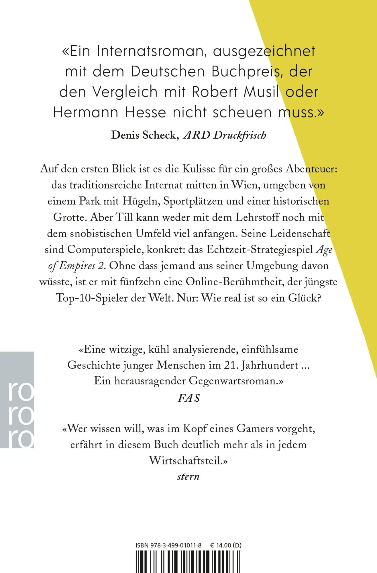 Rückseite: 9783499010118 | Echtzeitalter | Roman Deutscher Buchpreis 2023 | Tonio Schachinger
