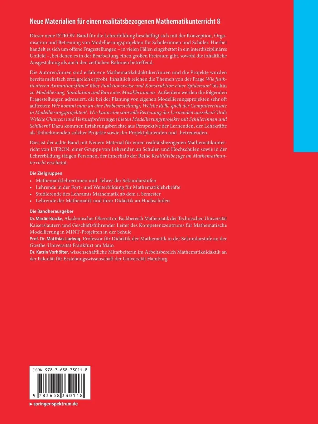 Rückseite: 9783658330118 | Neue Materialien für einen realitätsbezogenen Mathematikunterricht 8