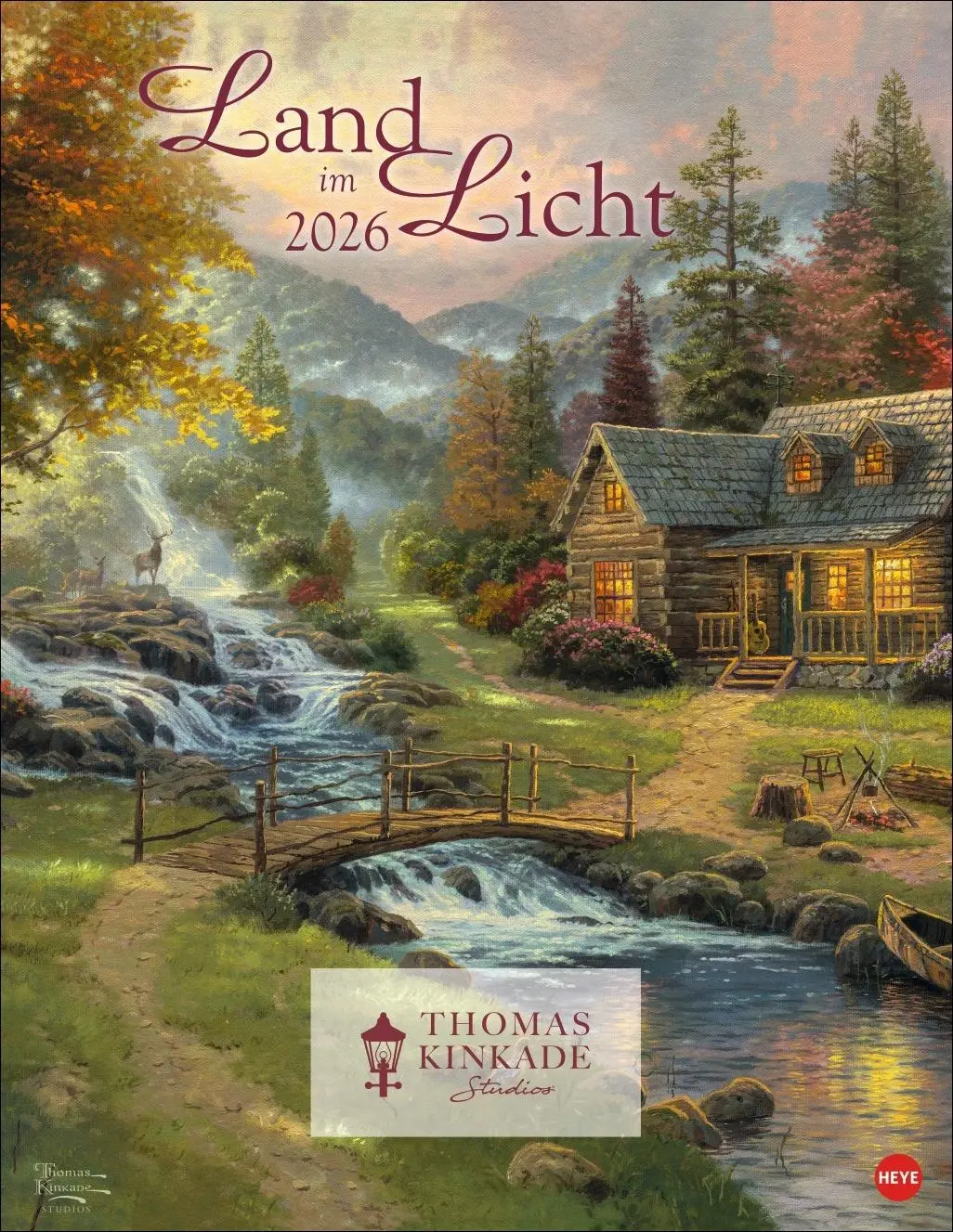 Cover: 9783756410118 | Thomas Kinkade: Land im Licht Kalender 2026 | Thomas Kinkade | 14 S.