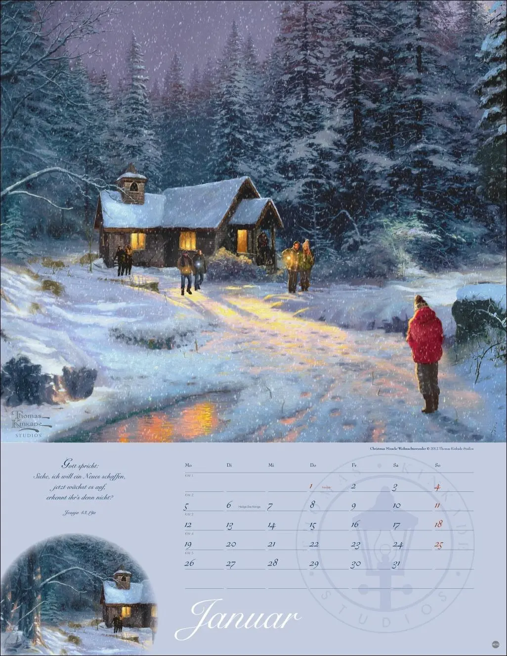 Bild: 9783756410118 | Thomas Kinkade: Land im Licht Kalender 2026 | Thomas Kinkade | 14 S.