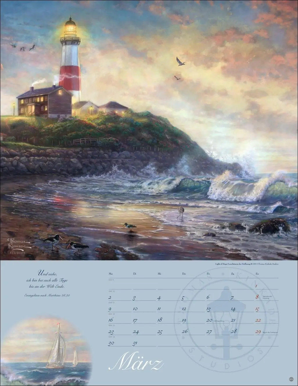 Bild: 9783756410118 | Thomas Kinkade: Land im Licht Kalender 2026 | Thomas Kinkade | 14 S.