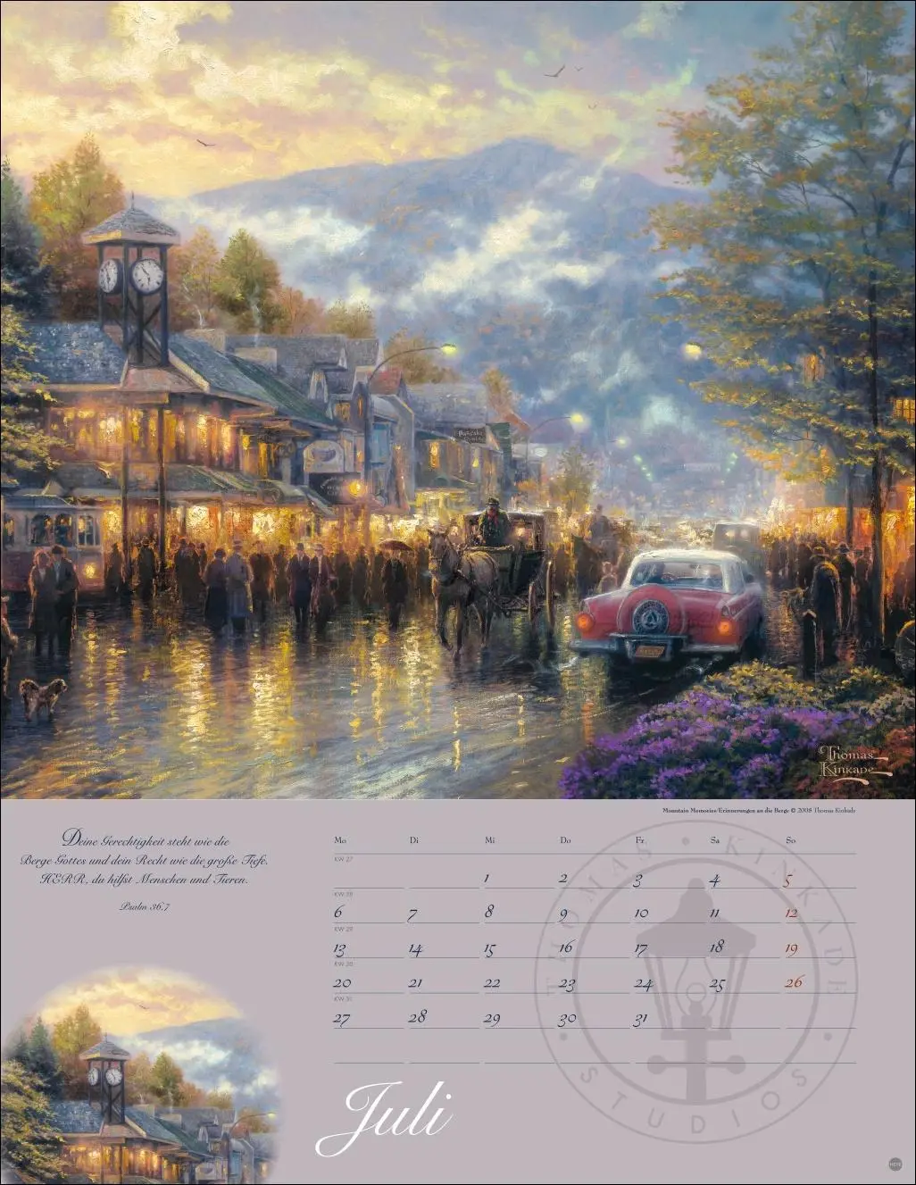 Bild: 9783756410118 | Thomas Kinkade: Land im Licht Kalender 2026 | Thomas Kinkade | 14 S.