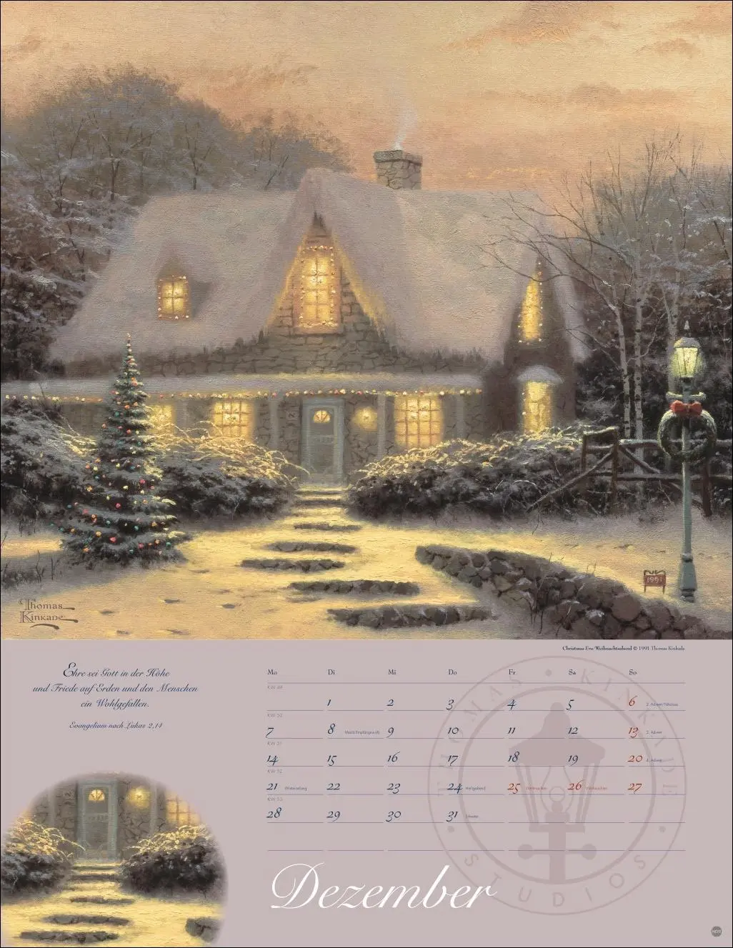 Bild: 9783756410118 | Thomas Kinkade: Land im Licht Kalender 2026 | Thomas Kinkade | 14 S.