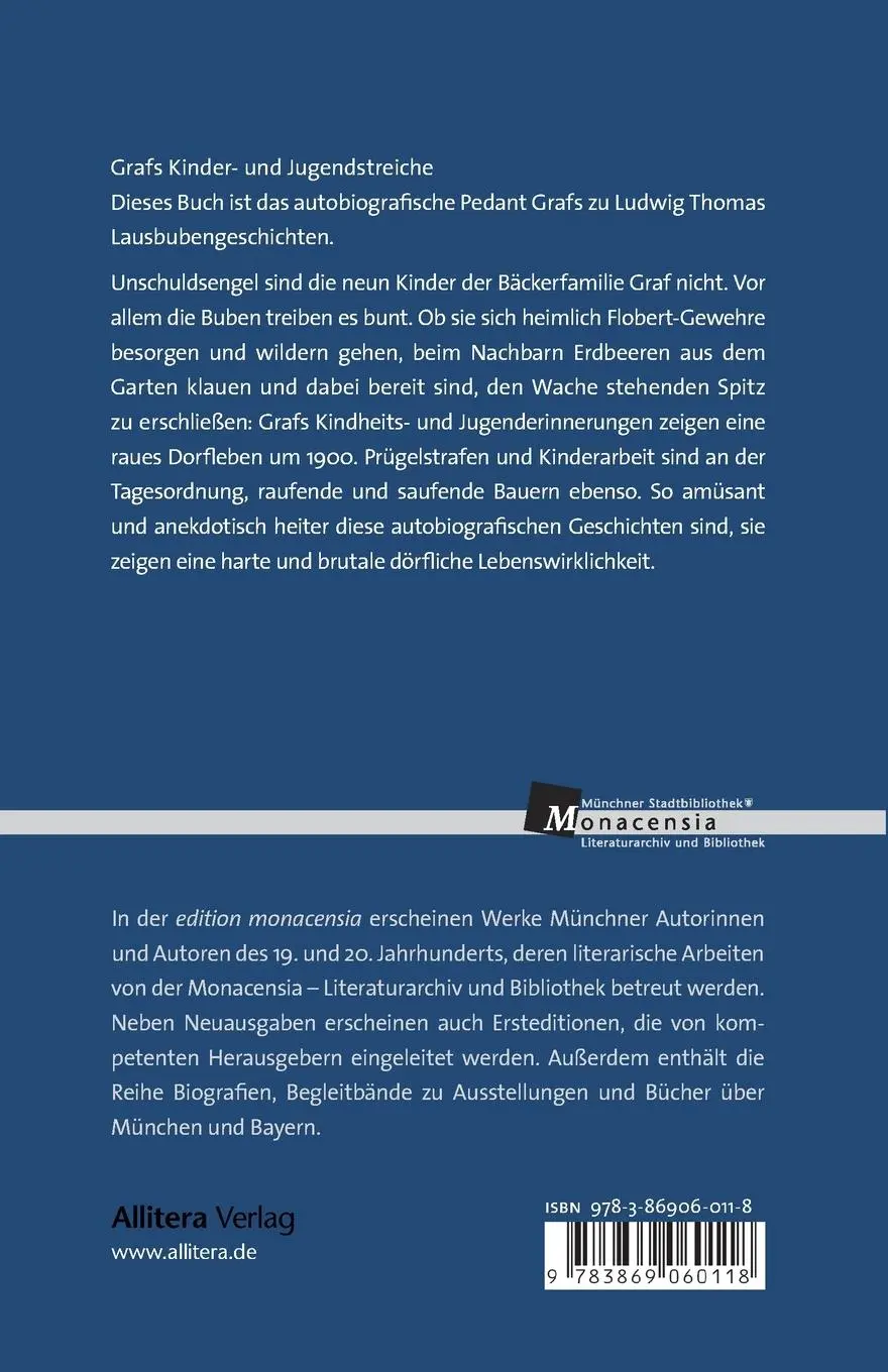 Rückseite: 9783869060118 | Dorfbanditen | Erlebnisse aus meinen Schul- und Lehrlingsjahren | Graf