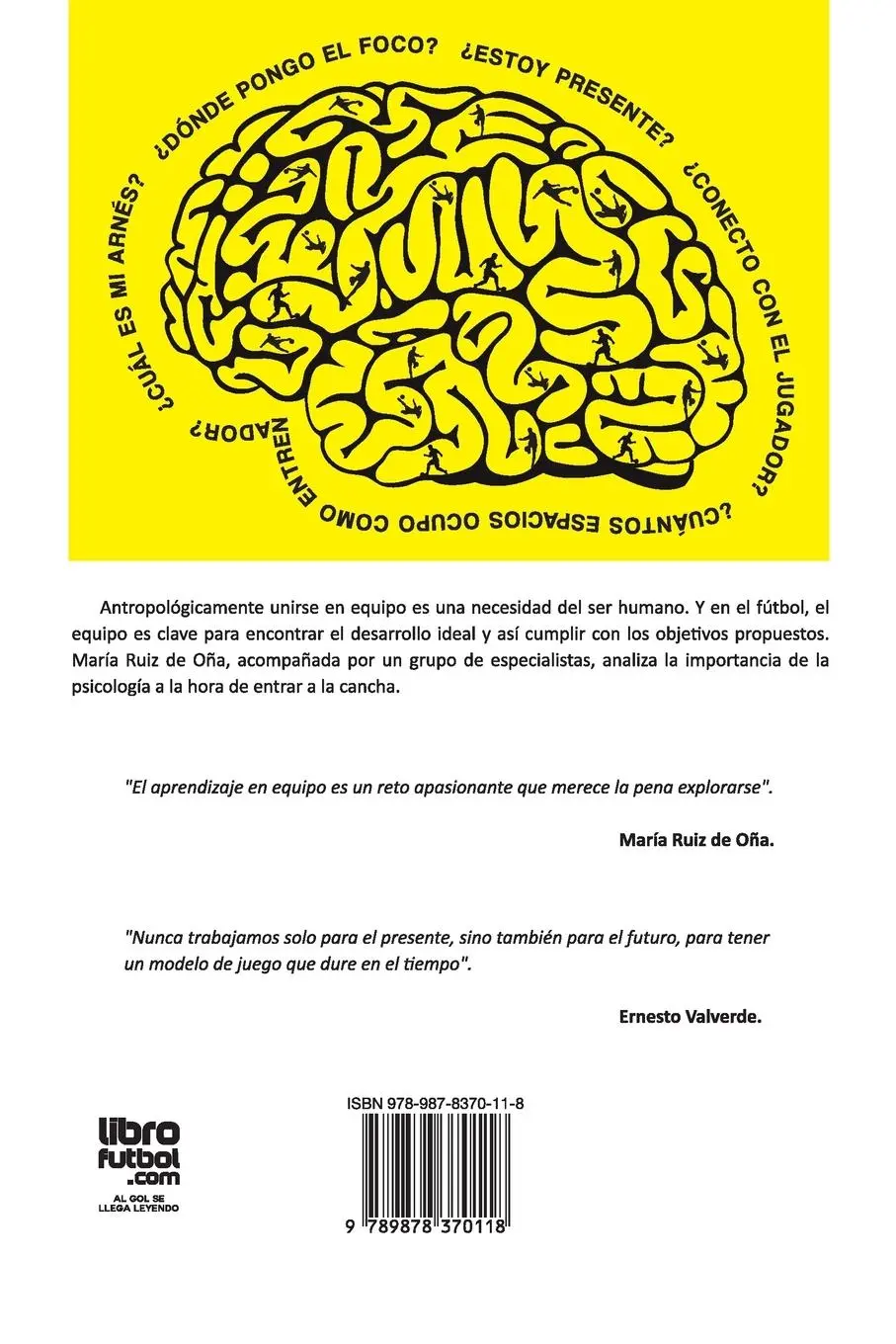 Rückseite: 9789878370118 | Psicología y fútbol, aprendiendo a liderar en primera persona | Oña
